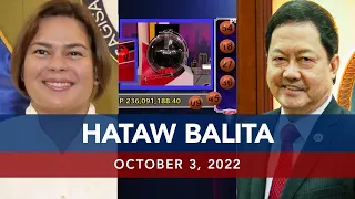 UNTV: Hataw Balita Pilipinas | October 3, 2022