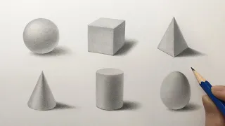 How to Shade Basic Forms with pencil sketch by a beginner