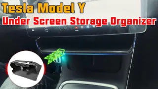 Under Screen Storage Organizer For Tesla Model 3 & Y
