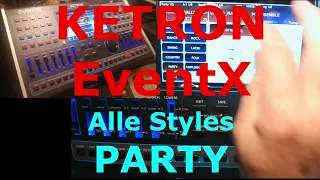 KETRON EventX: PARTY Styles  (complete style demo)