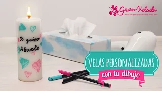 Velas personalizadas con tu dibujo