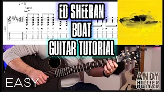 Ed Sheeran - Boat Guitar Tutorial Lesson (EASY)