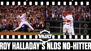 Roy Halladay becomes the 2nd pitcher EVER to throw a Postseason No-Hitter!