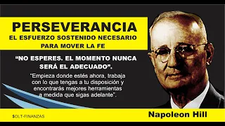 PERSEVERANCIA, así te vuelves un ganador en la vida| NAPOLEON HILL