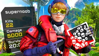 SOLO WATTSON 22 KILLS & 5000 DAMAGE IN INSANE GAME (Apex Legends Gameplay Season 15)