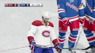 NHL 17 - Montreal Canadiens Vs New York Rangers Playoff Simulation Game
