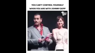 Johnny Depp and Dakota Johnson cute moment