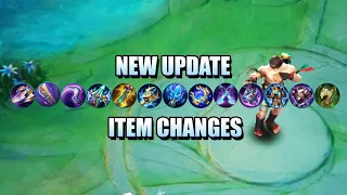 NEW UPDATE - LIFE DRAIN FOR EVERYONE, BIG ITEM CHANGES - MOBILE LEGENDS PATCH 1.5.84