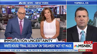 MSNBC LIVE  VELSHI AND RHULE ARGUE DACA WITH HATER KRIS KOBACH   09 01 2017