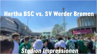 Hertha BSC vs. SV Werder Bremen 2:4 I FANMARSCH + HEIMSIEG💚 I Stadion Impressionen #26