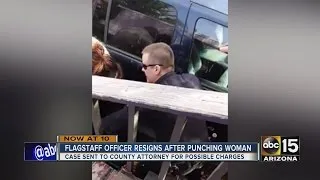 Flagstaff officer caught punching woman in face resigns before termination