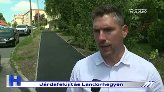 Járdafelújítás Landorhegyen – ZTV Híradó 2024-06-05