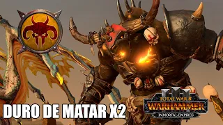 DURO DE MATAR X2 TOTAL WAR WARHAMMER 3 #570 BATALLA HOMBRES BESTIA VS ENANOS VS IMPERIO