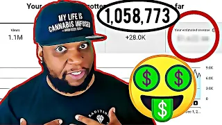 How Much YouTube Paid Me For 1,000,000 Channel Views (REAL NUMBERS)