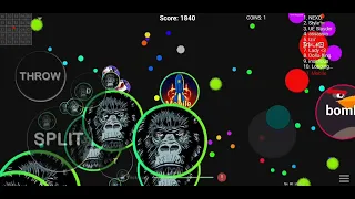 Blob.io mobile Crazy server unedited video trying to master the game