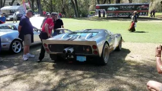 1966 Ford GT40 MKII cold start! LOUD exhaust!!