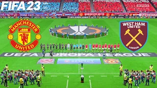 FIFA 23 | Manchester United vs West Ham United - UEL Europa League UEFA - PS5 Full Gameplay