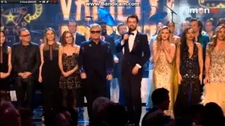 All performers from the Royal Variety Performance 2015 on stage (one direction & little mix) LQ