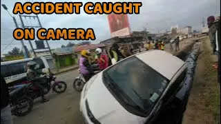 ACCIDENT CAUGHT ON CAMERA DURING CHRISTMAS BE CAREFUL GUYS ON THE ROADS #christmas