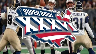 Super Bowl XXXVI: Adam Vinatieri kicks 48-yard field goal to give the Patriots their first ring.