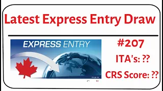 New Express Entry Draw 207 | CRS cut-off drops for PNP draw 207