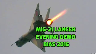 INSANE MIG-21 LanceR sunset POWER display BIAS 2016 *afterburner EPIC take-off and sound show*