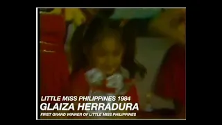 Glaiza Herradura- ( first ever grand winner  of Little Miss Philippines-1984)