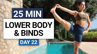 25 Min Yoga Flow | Hips, Hamstrings & Binds | Day 22 - 30 Day Yoga Challenge
