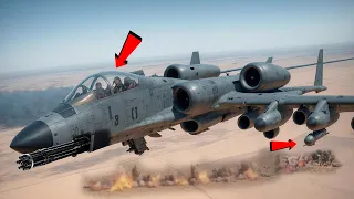 Crazy Action of the US A-10 Warthog Squadron