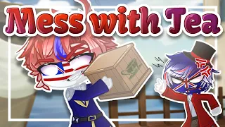 Mess with Tea || Countryhumans ft. UK and Colony (young USA) || Gacha Club