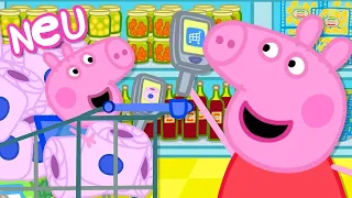 Peppa-Wutz-Geschichten | Supermarkt-Einkaufswagen-Rennen | Videos für Kinder