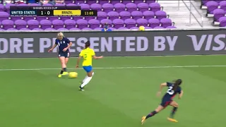 USWNT vs. Brazil: Christen Press Goal - Feb. 21, 2021