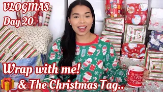 Wrap CHRISTMAS PRESENTS with me! & The CHRISTMAS TAG! 2020 | VLOGMAS WEEK 3