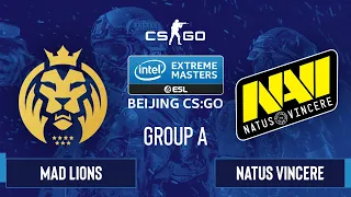 CS:GO - Natus Vincere vs. MAD Lions [Train] Map 2 - IEM Beijing 2020 Online - Group A - EU