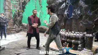 Behind the scenes of"Kung fu yoga"with Aarif Lee