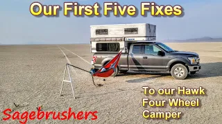 First five fixes to our Four Wheel Camper:  5 simple hacks to make life easier