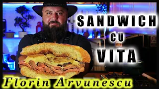 Sandwich cu Vita [ Baveta Black Angus ], Andive Caramelizate si Branza Camembert