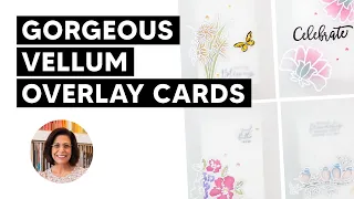 🔴Make Gorgeous Vellum Overlay Cards Using Alcohol Markers