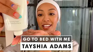 'Bachelorette' Tayshia Adams' Nighttime Skincare Routine | Go To Bed With Me | Harper's BAZAAR
