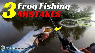 Catch 3X More Bass On Frogs By Avoid These Mistakes | Bass Fishing Topwater Frogs