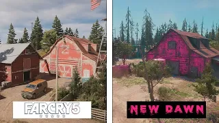 Far Cry New Dawn VS Far Cry 5 | MAP COMPARISON | Evolución Final del mapa