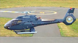 Airbus Helicopters H130 (EC130T2) | PH-WTN | Startup and Takeoff at Nancy Essey Airport | Helicopter