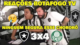 REAÇÕES BOTAFOGO TV - BOTAFOGO 3x4 PALMEIRAS - TEVE CHORORÔ! BOTAFOGO FOI ROUBADO?