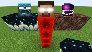 what if you create a HEROBRINE and WARDEN WITHER STORM BOSSES in MINECRAFT