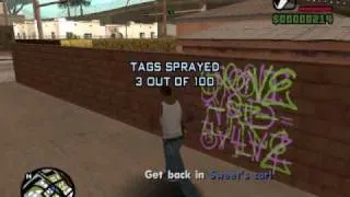 GTA San Andreas Mission No. 003 - Tagging up Turf (PC)
