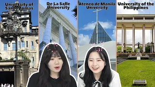Reaction of Korean HS students seeing the TOP4 prestigious universities in the Philippines