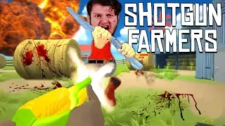 GET OFF MY LAWN! Shotgun Farmers - Funny Moments!