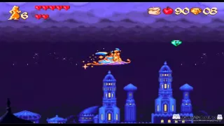 Aladdin Walkthrough/GamePlay  Bonus Jasmine SNES