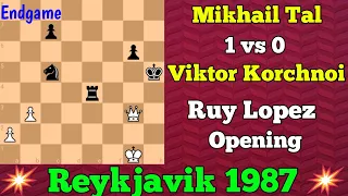 Mikhail Tal vs Viktor Korchnoi || Reykjavik, 1987 #chess