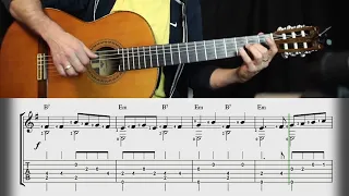 State Anthem Of Ukraine/Ukraine National Anthem for easy fingerstyle guitar with notes and TAB